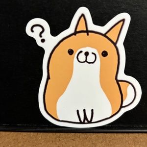 QUESTION DOG STICKER